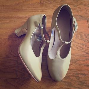 Bloch T-strap Nude Character Dance Heels